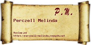 Perczell Melinda névjegykártya